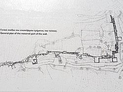 Skizze und Lageplan der Akropolis Paliokastro